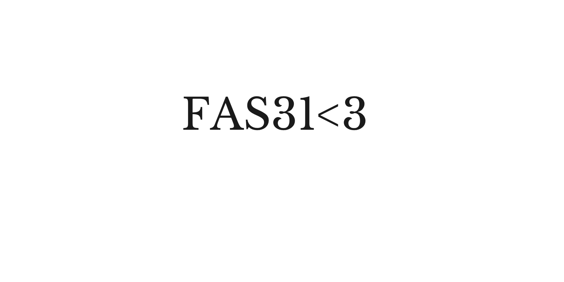 "FAS31<3" Dekal
